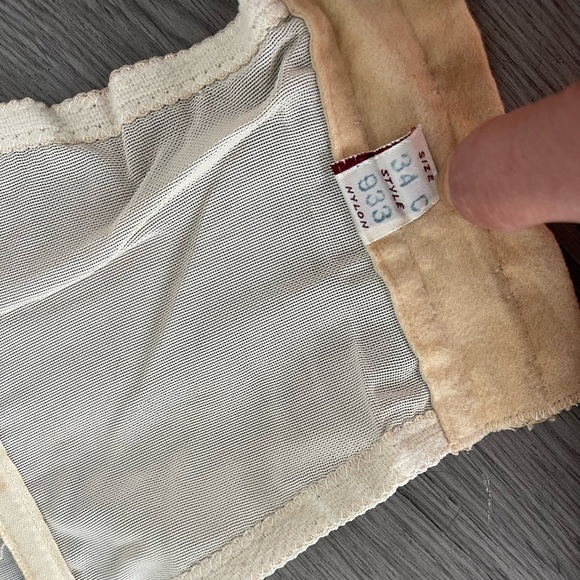 Vintage nude floral detailed corset - Picture 5 of 6